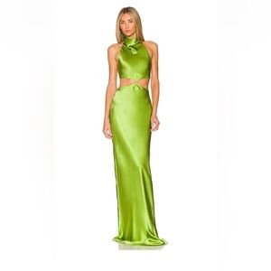 Amanda Uprichard Green Maxi Dress
